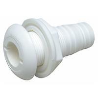 White plastic boat - white, thru
