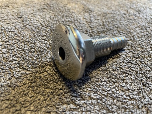 Barbed through hull fitting - barbed,