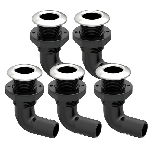 Seaflo 90 angled thru - seaflo, 1-1/4"
